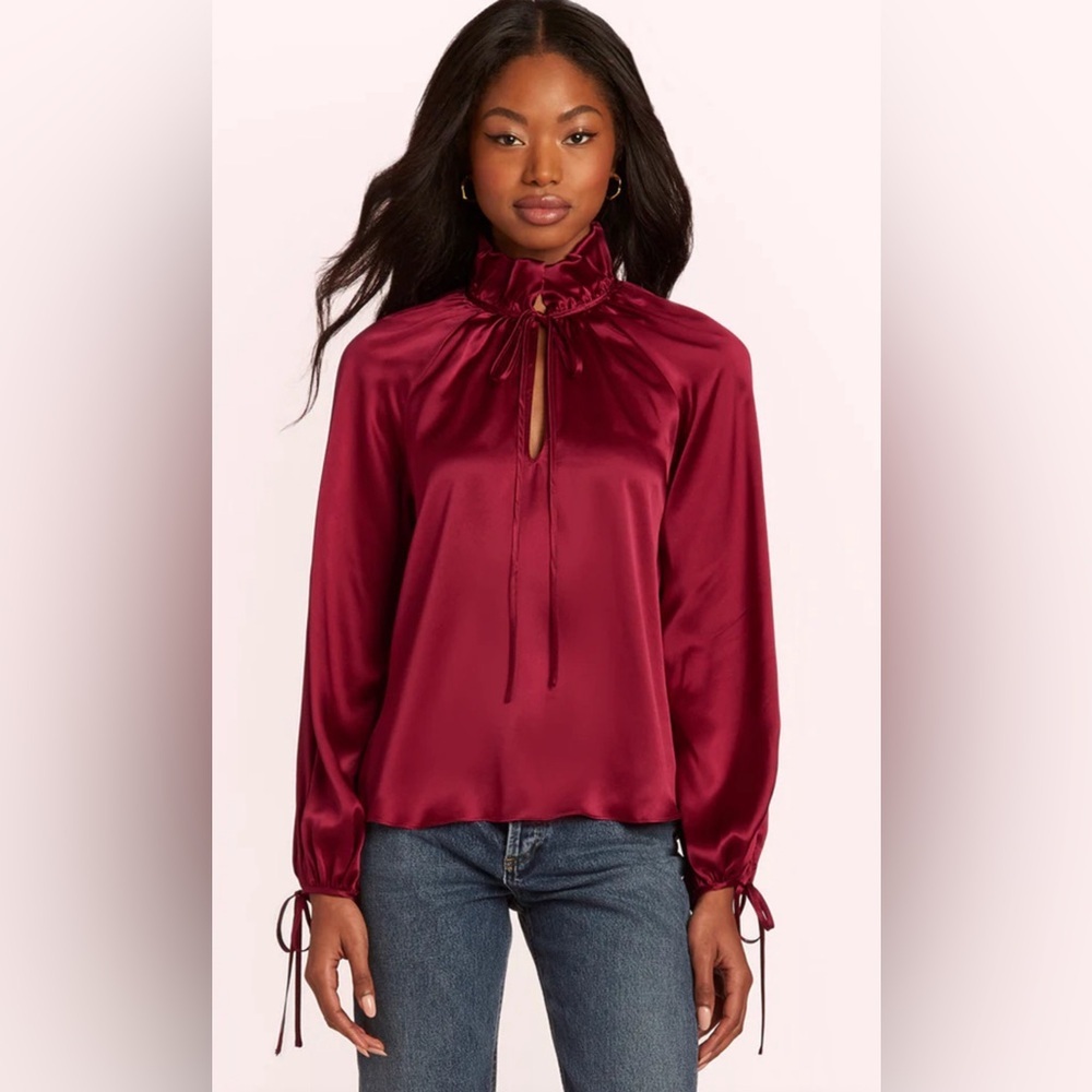 Amanda Uprichard Vittoria Silk Top